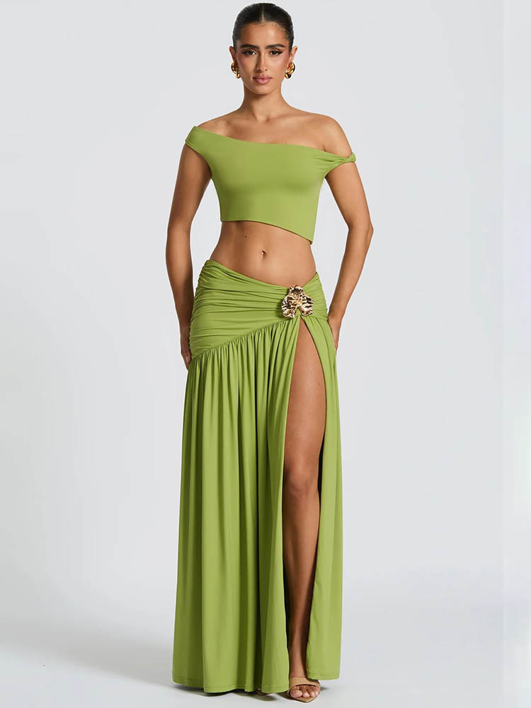 Mozision Elegant Dress Set Wom - Crop Top Crochet review and price