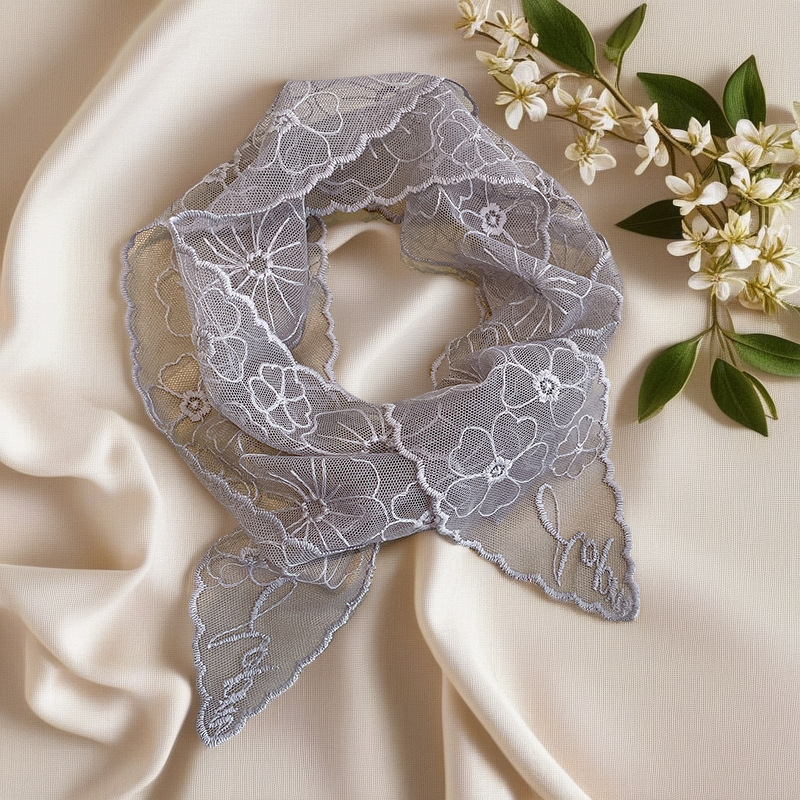 Lace French Silk Scarf Retro W - Headband Summer Knit review and price