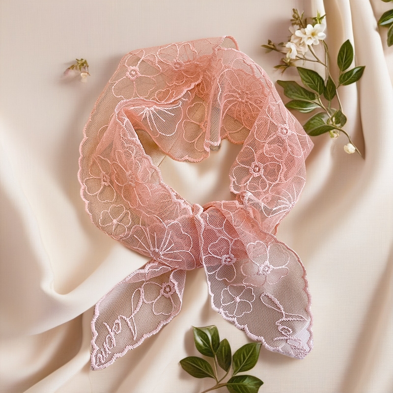Lace French Silk Scarf Retro W - Headband Summer Knit review and price