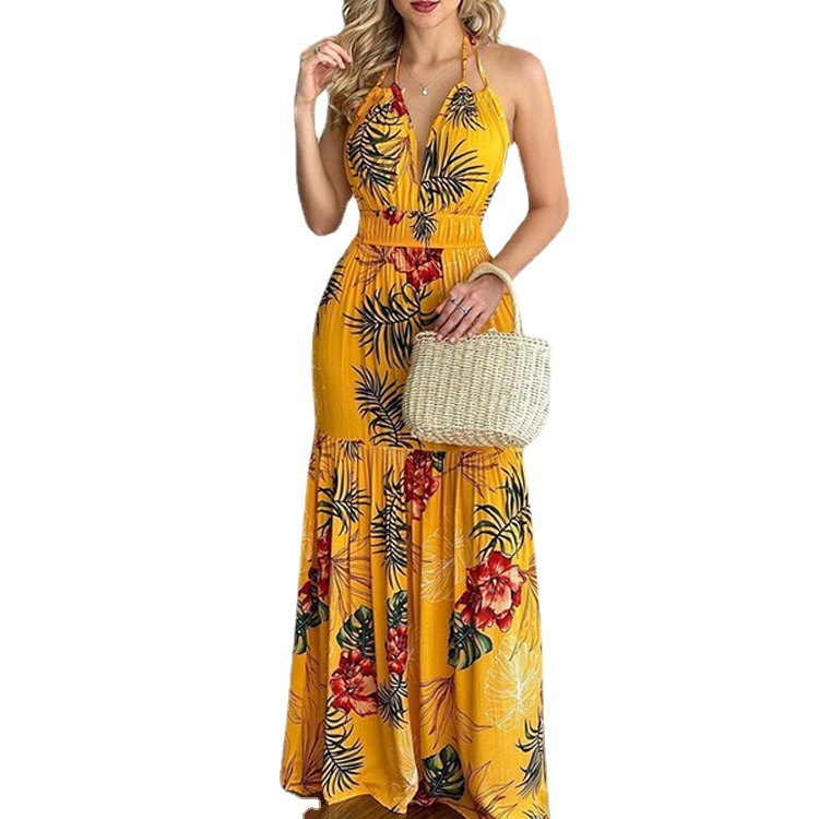 Floral Maxi Dress Long Backles - Maxi Dress Halter review and price