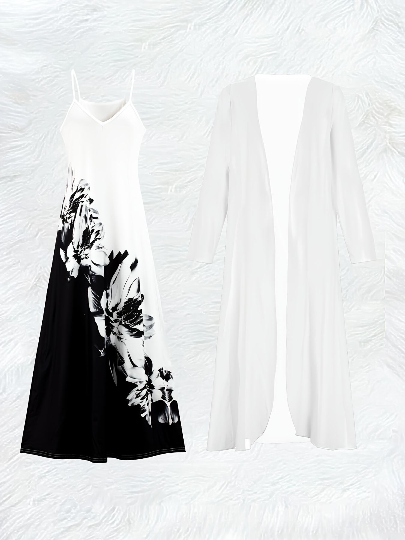 Casual Black and White Floral  - Midi Skirt Floral review and price