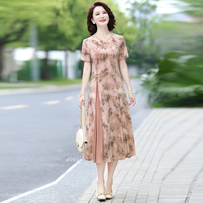 Floral Print Midi Dress for Mi - Midi Skirt Floral review and price
