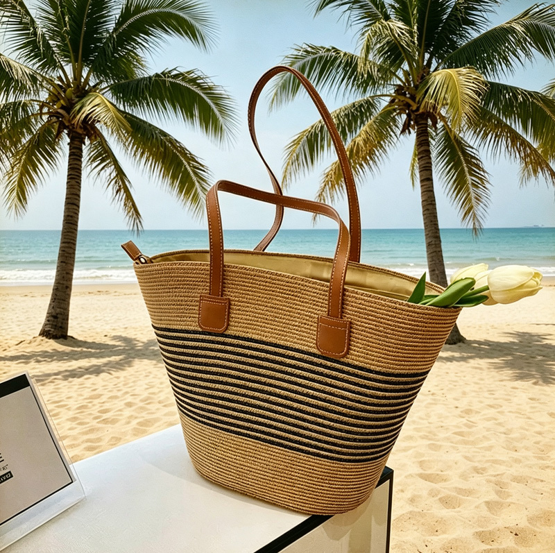 CLAREGQI  Women's Striped Stra - Tote Bag Beach review and price