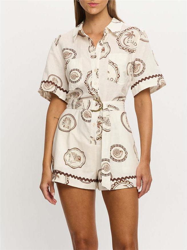 Elegant Floral Print Linen Wra - Linen Dress Wrap review and price