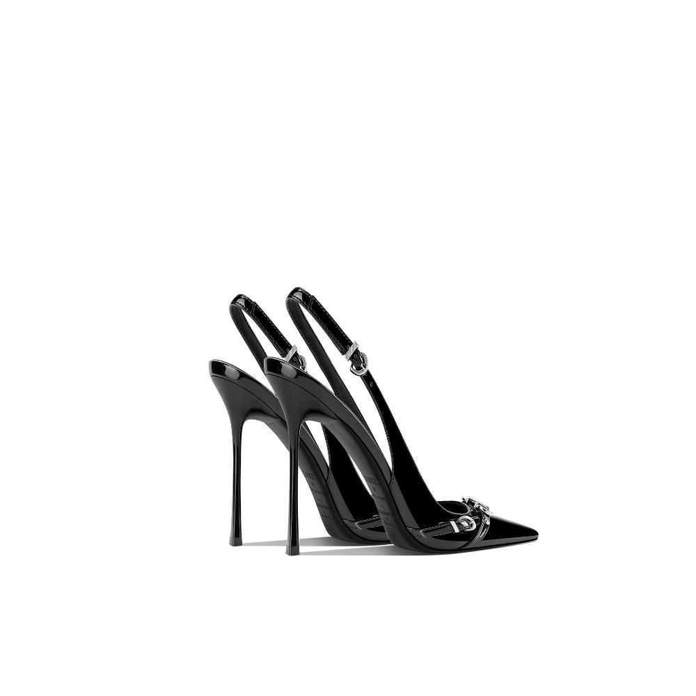 Fashionable Black Pointed Toe  - Sandal Strappy Heeled review and price