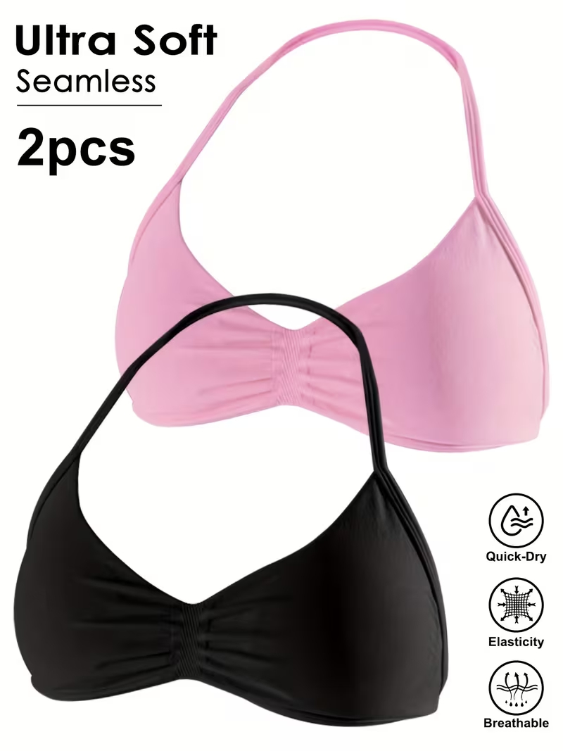 2pcs Seamless Sexy Open Back G - Crop Top Crochet review and price
